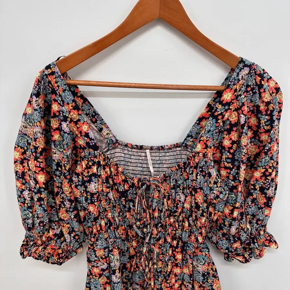 FREE PEOPLE Show Me Love Romper in Floral Combo // S